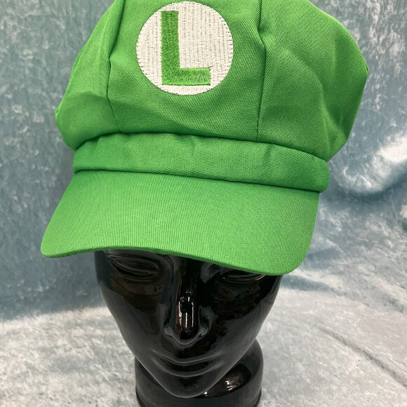 Super Mario Brothers Unisex Luigi Costume: Hat, Gloves, & Suspenders - Picture 6 of 9